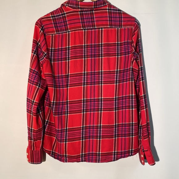 American Eagle - women’s flannel plaid shirt.  Size M - Picture 2 of 9